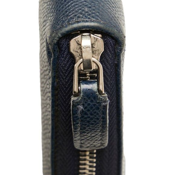 Bulgari Bvlgari Bvlgari Navy Leather Wallet (Pre-Owned) - Picture 11 of 12